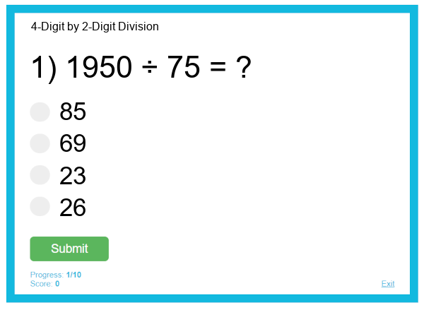 4-Digit by 2-Digit Division