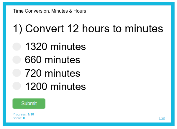 Time Conversion: Minutes & Hours